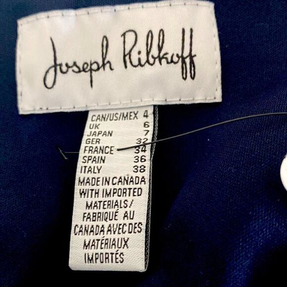 NWT Joseph Ribkoff LDS Woman’s Dress Size 4 Midnight Blue. - Picture 7 of 16